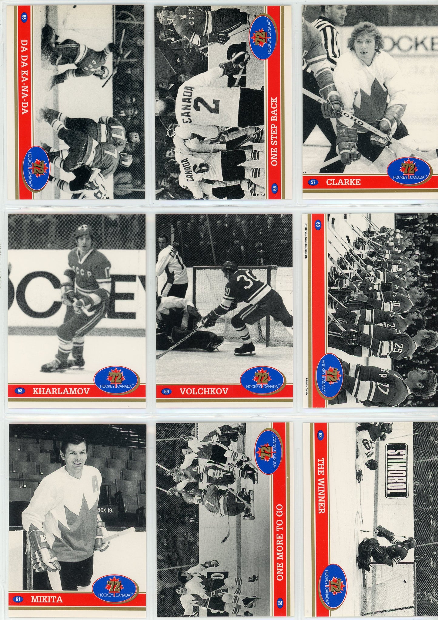 1991/92 Future Trends Canada '72 Summit Series Hockey Complete Set (101 Cards)