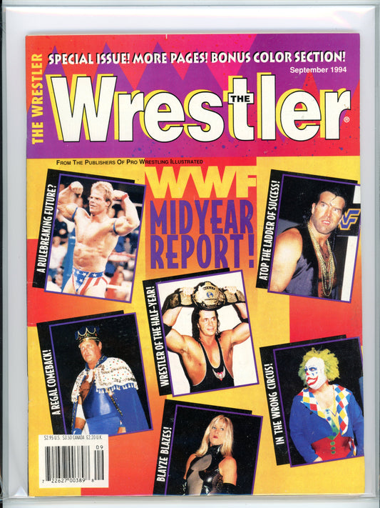 PWI The Wrestler Vintage Wrestling Magazine (September, 1994) Lex Luger