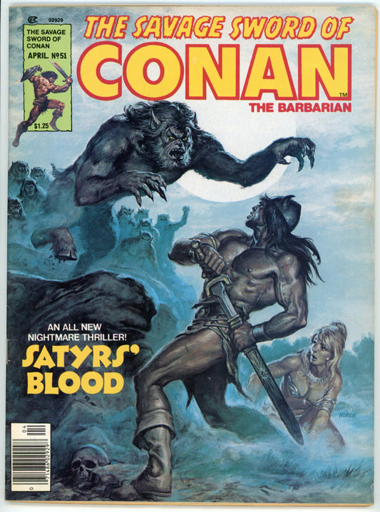 Marvel Magazine The Savage Sword of Conan the Barbarian Volume 1 No. 51 (April 1980)