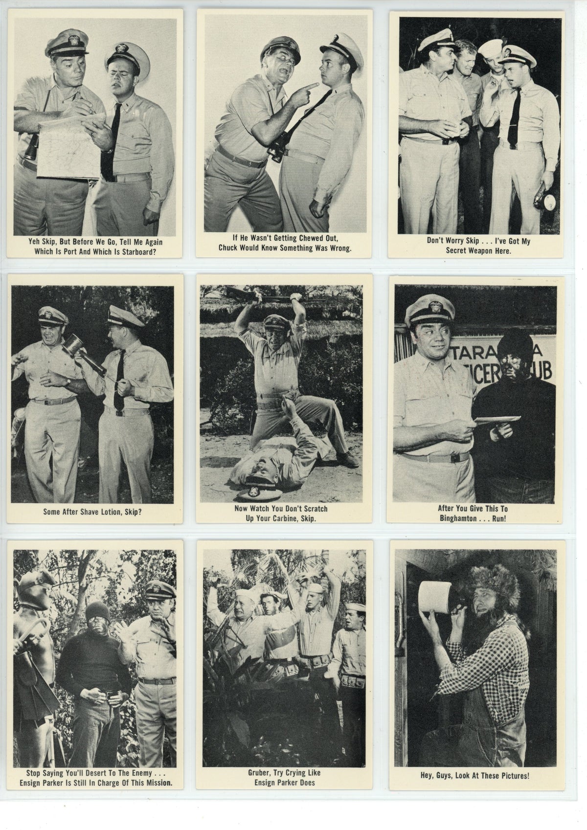 1965 Fleer McHale's Navy Trading Card Complete Set (66 Cards) EX+
