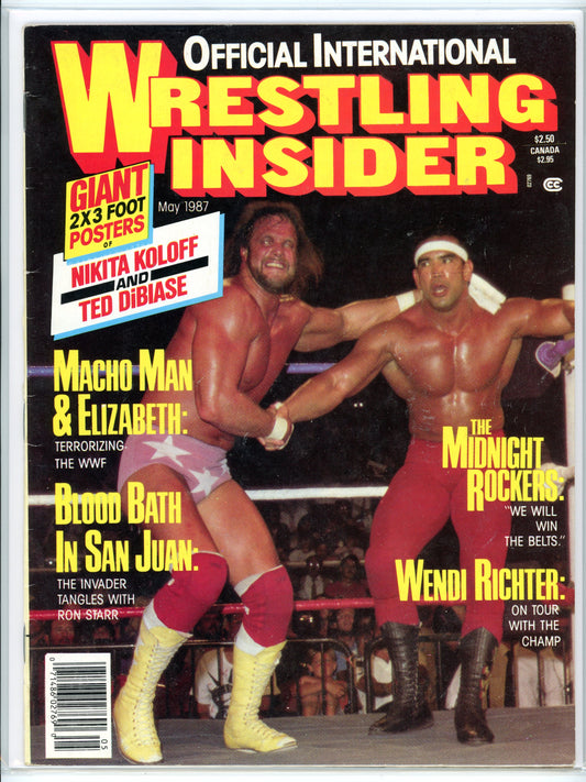 Official International Wrestling Insider Vintage Magazine (May, 1987) Nikita Koloff, Ted DiBiase