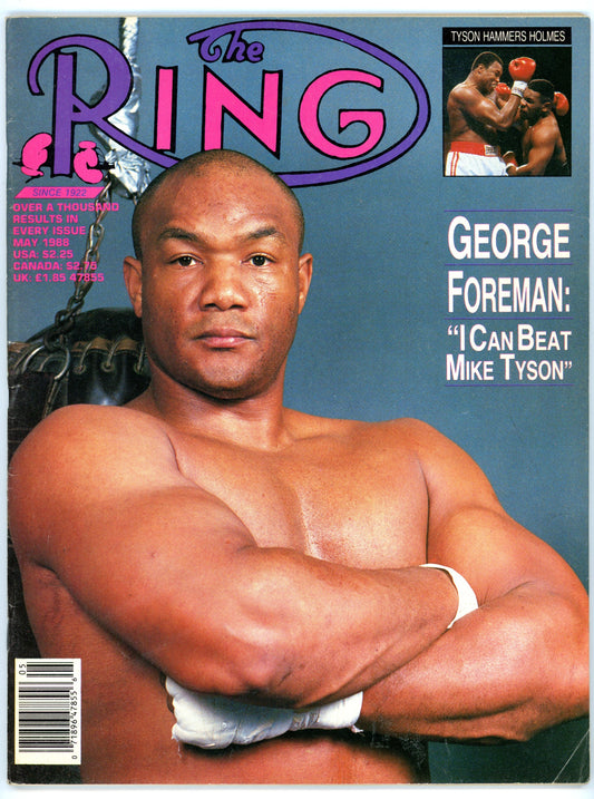 The Ring Vintage Boxing Magazine (May 1988) George Foreman Cover