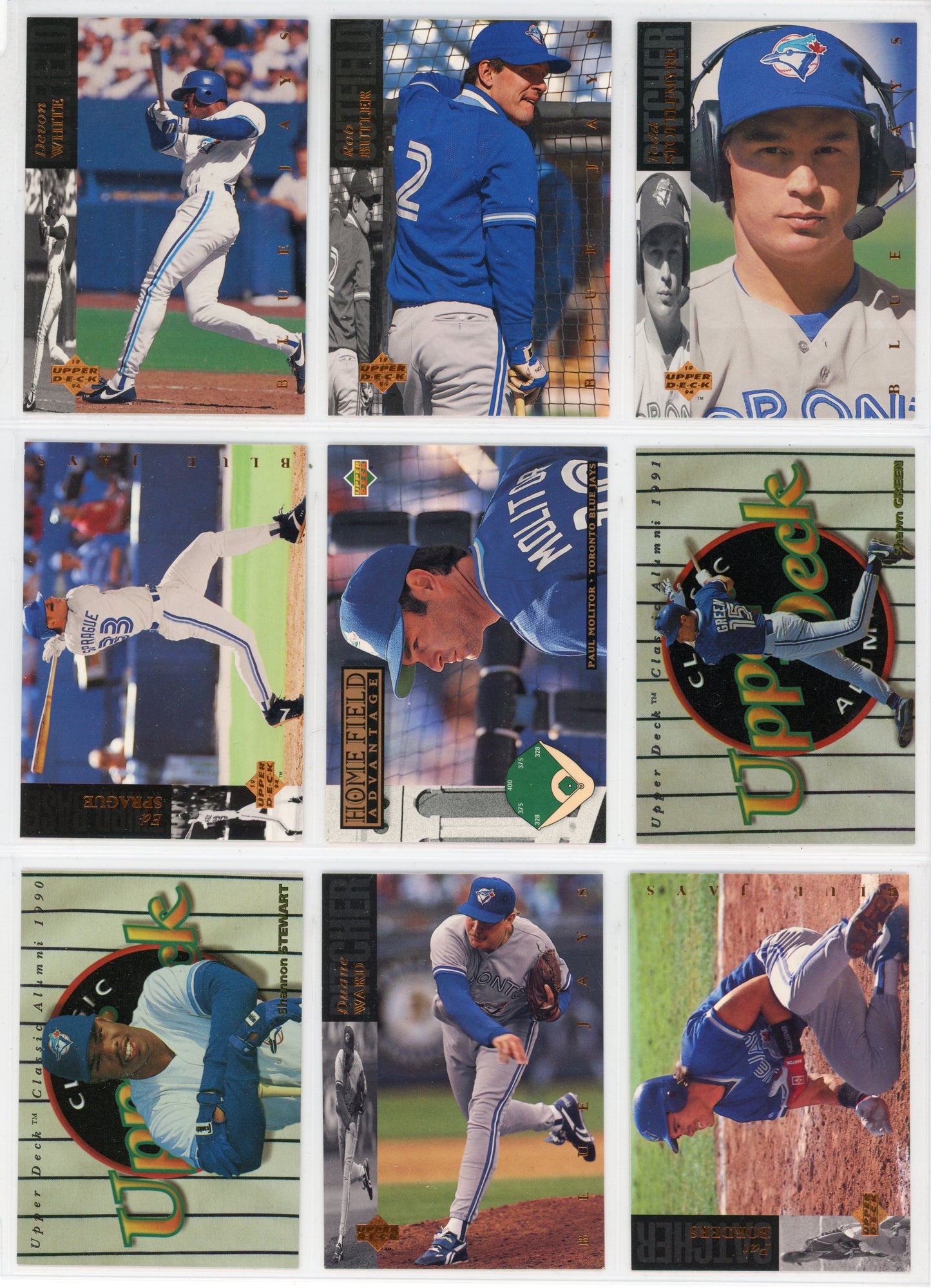 1994 Upper Deck Vintage Toronto Blue Jays Team Set (23 Cards)
