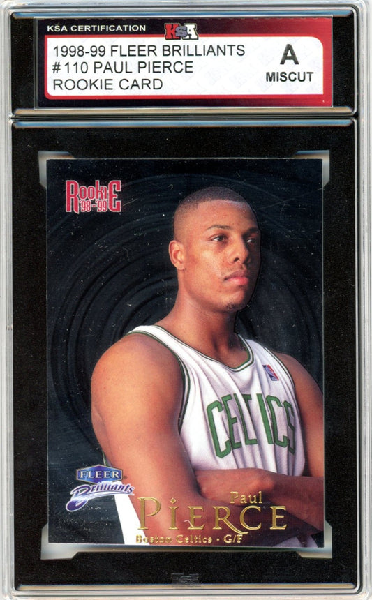 1998/99 Fleer Brilliants Paul Pierce #110 Graded Rookie Card KSA Authentic