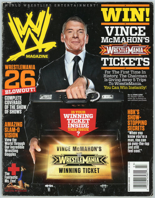 WWE Wrestling Magazine (March 2010) Vince McMahon Cover