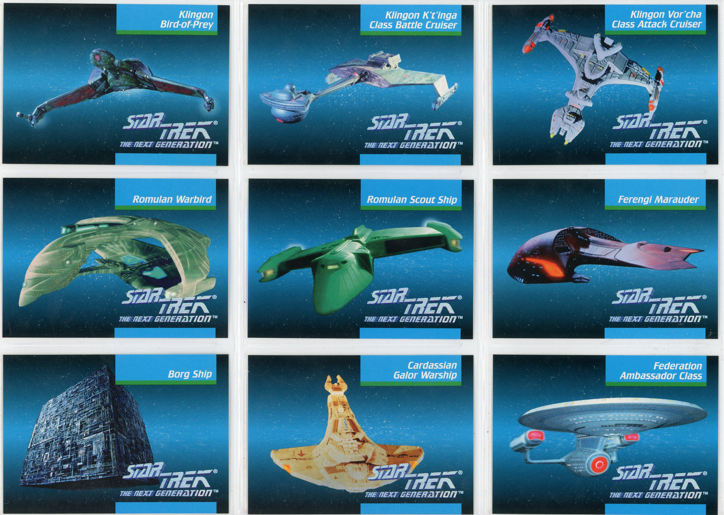 1992 Impel Star Trek: The Next Generation Trading Card Complete Set (120 Cards)