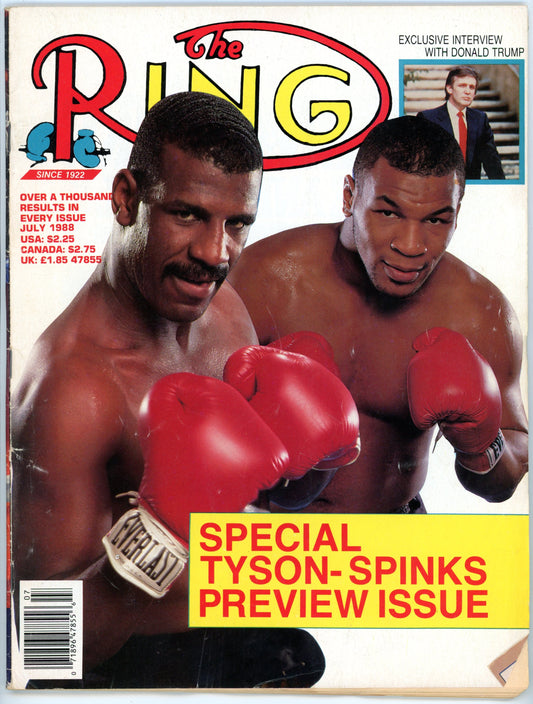 The Ring Vintage Boxing Magazine (July 1988) Mike Tyson Michael Spinks Preview