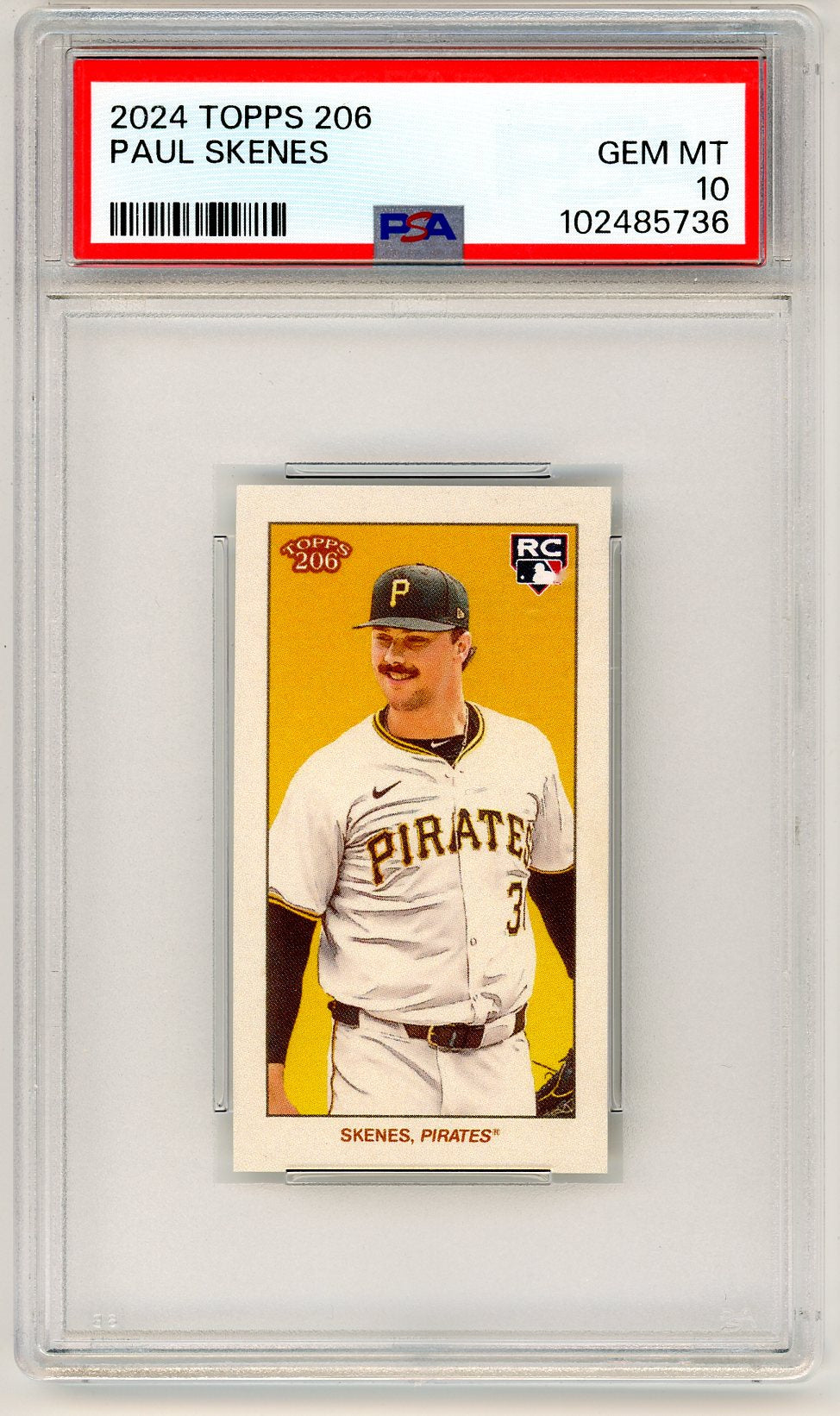 2024 Topps 206 Paul Skenes Graded Rookie Card PSA 10 POP 39