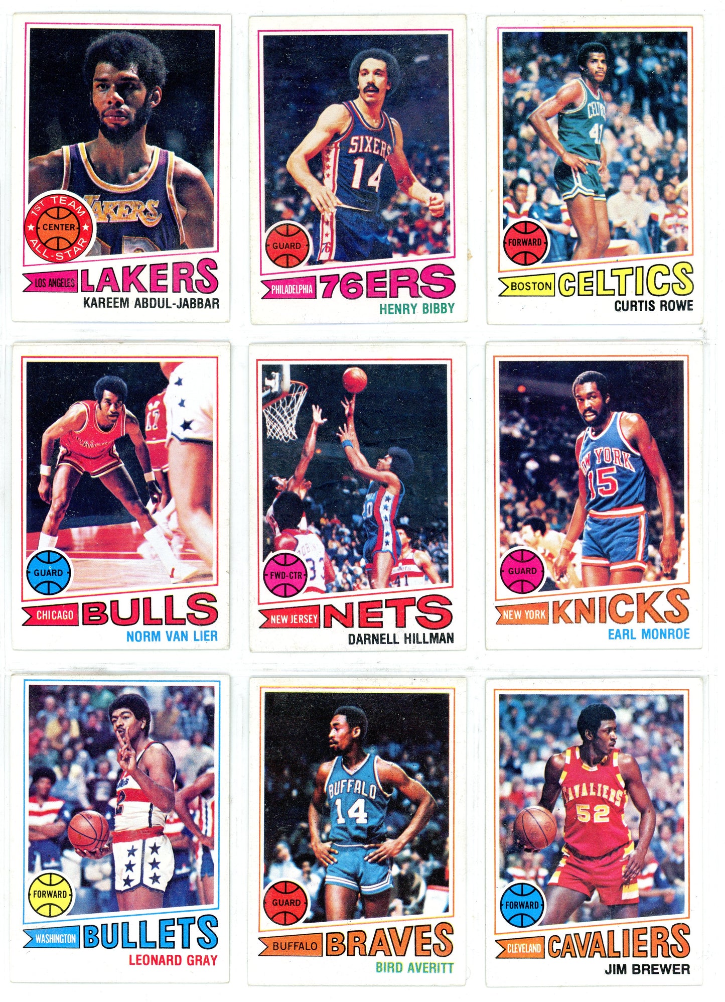 1977/78 Topps Basketball Complete Set (132 Cards) High Grade