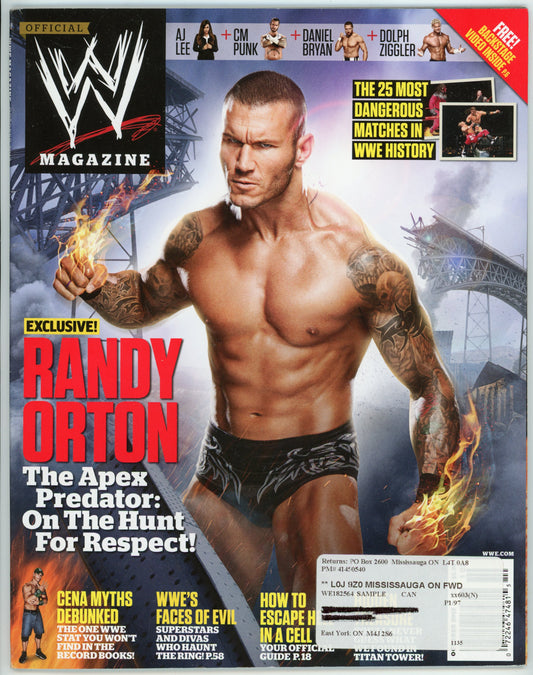 WWE Wrestling Magazine (October 2012) Randy Orton Cover