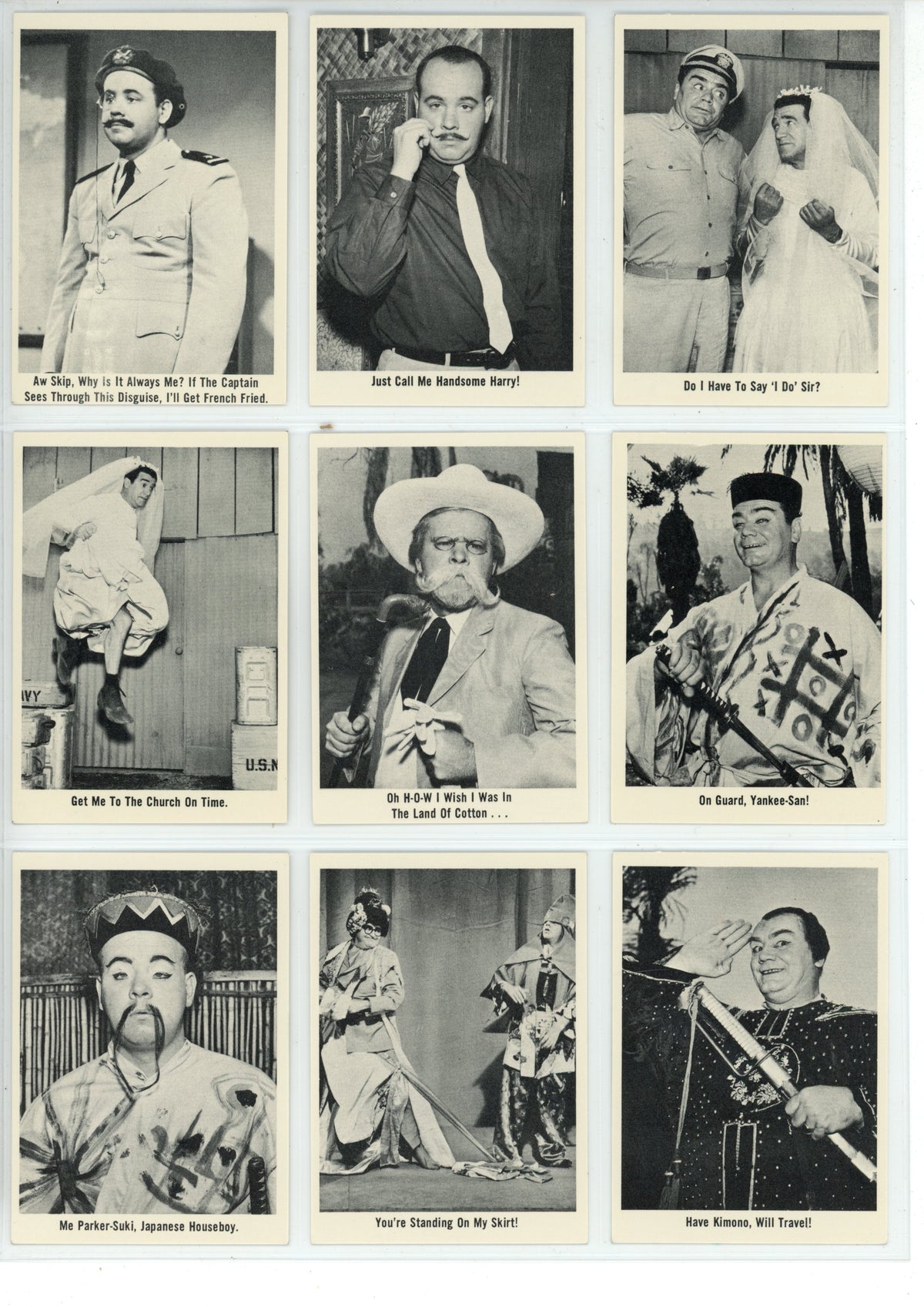 1965 Fleer McHale's Navy Trading Card Complete Set (66 Cards) EX+