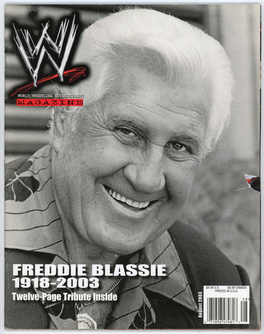 WWE Vintage Wrestling Magazine (August 2003) Freddie Blassie Cover