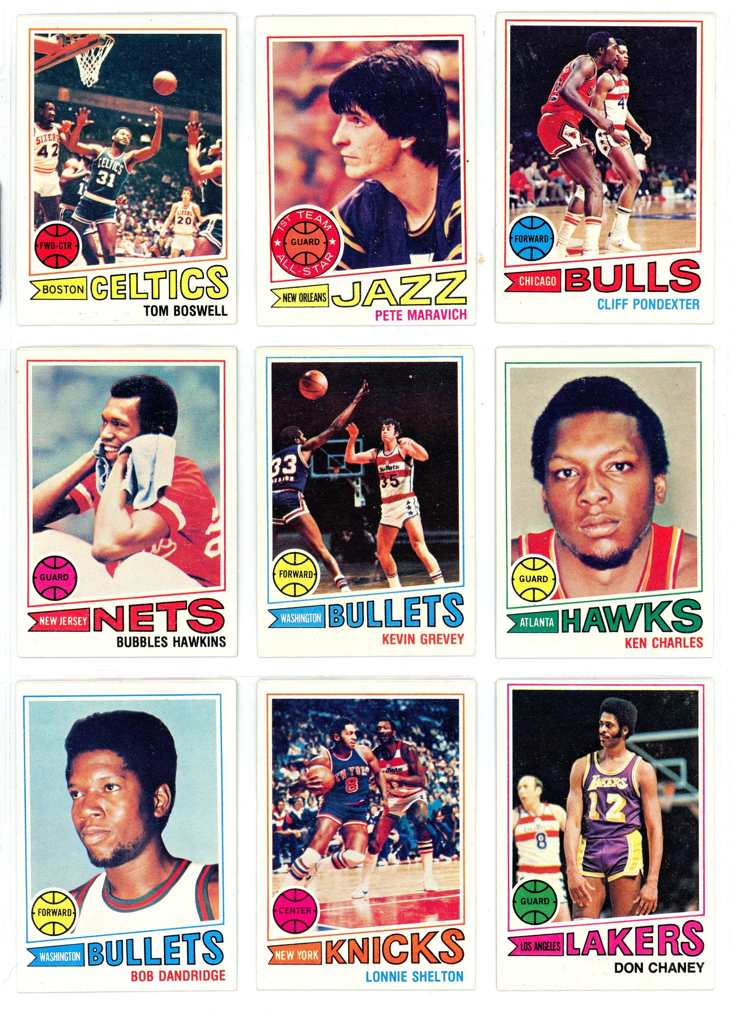 1977/78 Topps Basketball Complete Set (132 Cards) High Grade