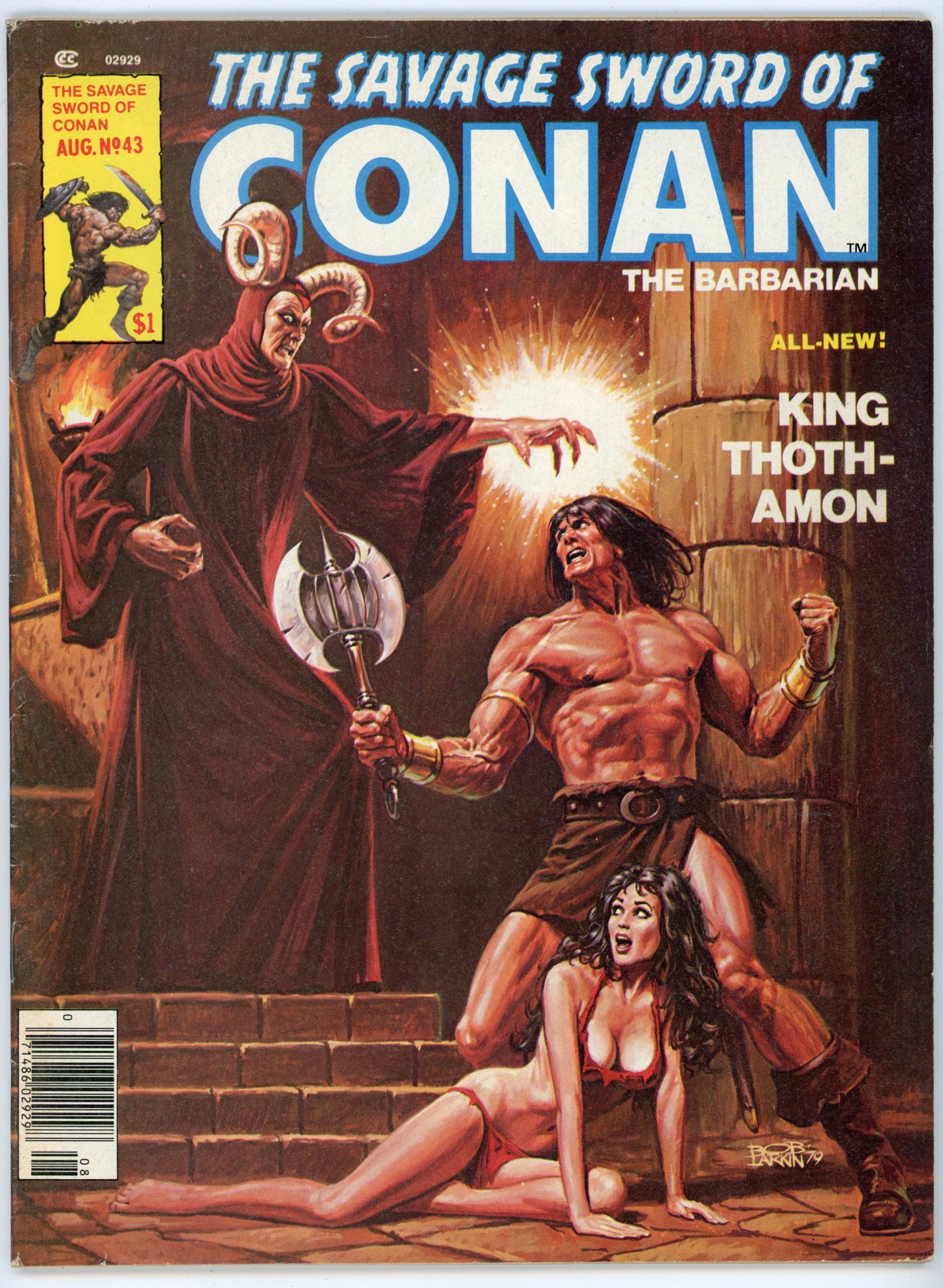 Marvel Magazine The Savage Sword of Conan the Barbarian Volume 1 No. 43 (August 1979)