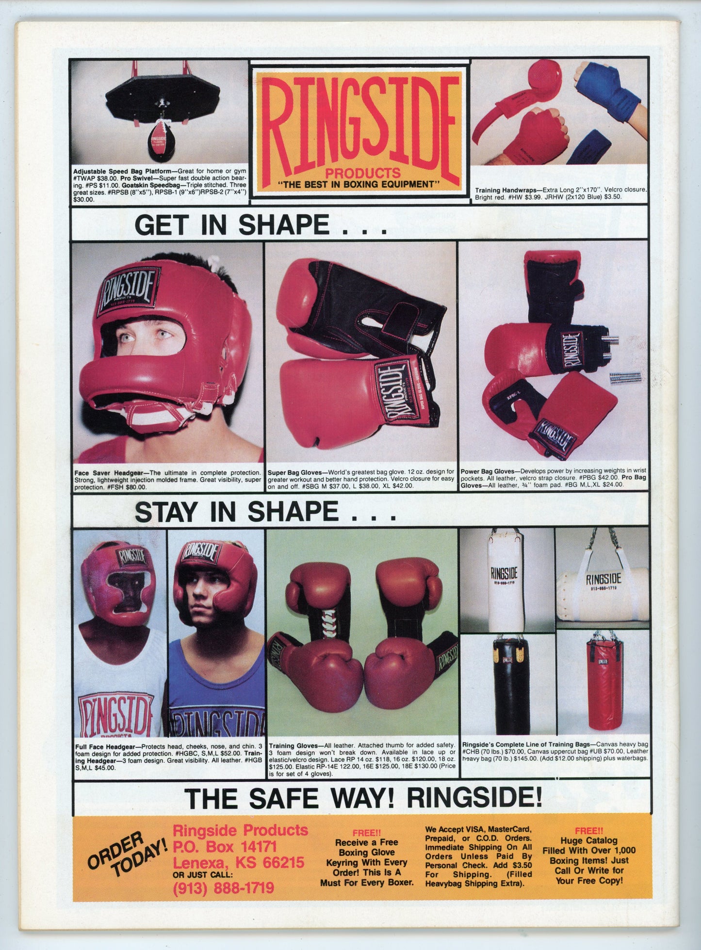 The Ring Vintage Boxing Magazine (January 1991) Nigel Benn Cover