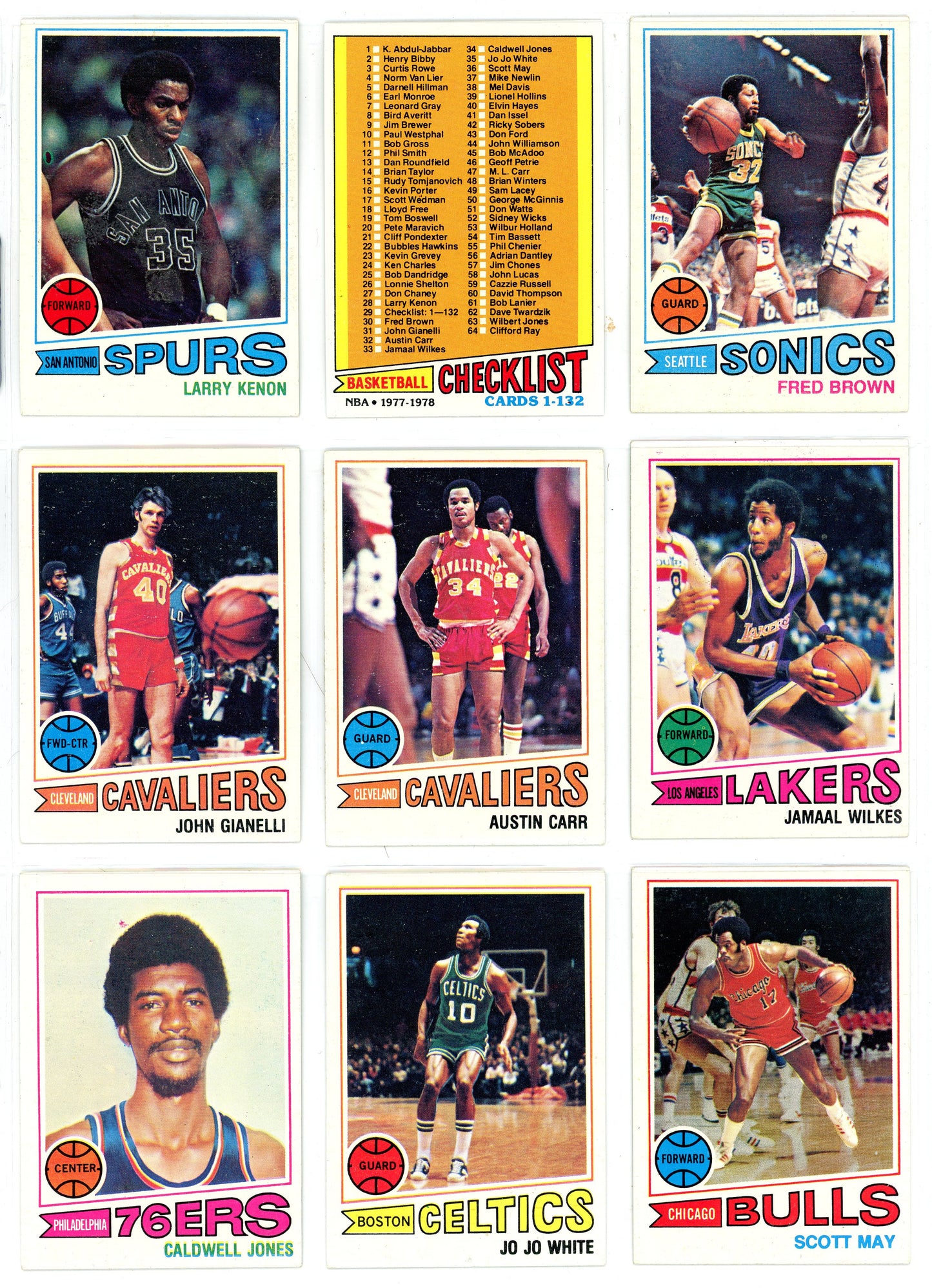 1977/78 Topps Basketball Complete Set (132 Cards) High Grade