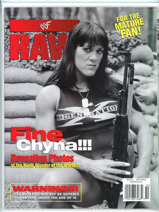 WWF Raw Vintage Wrestling Magazine (October, 1998) Chyna