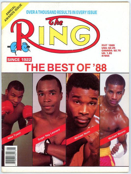 The Ring Vintage Boxing Magazine (May 1989) Best of '88 Annual Awards Issue
