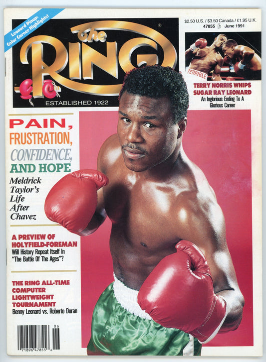 The Ring Vintage Boxing Magazine (June 1991) Meldrick Taylor Cover