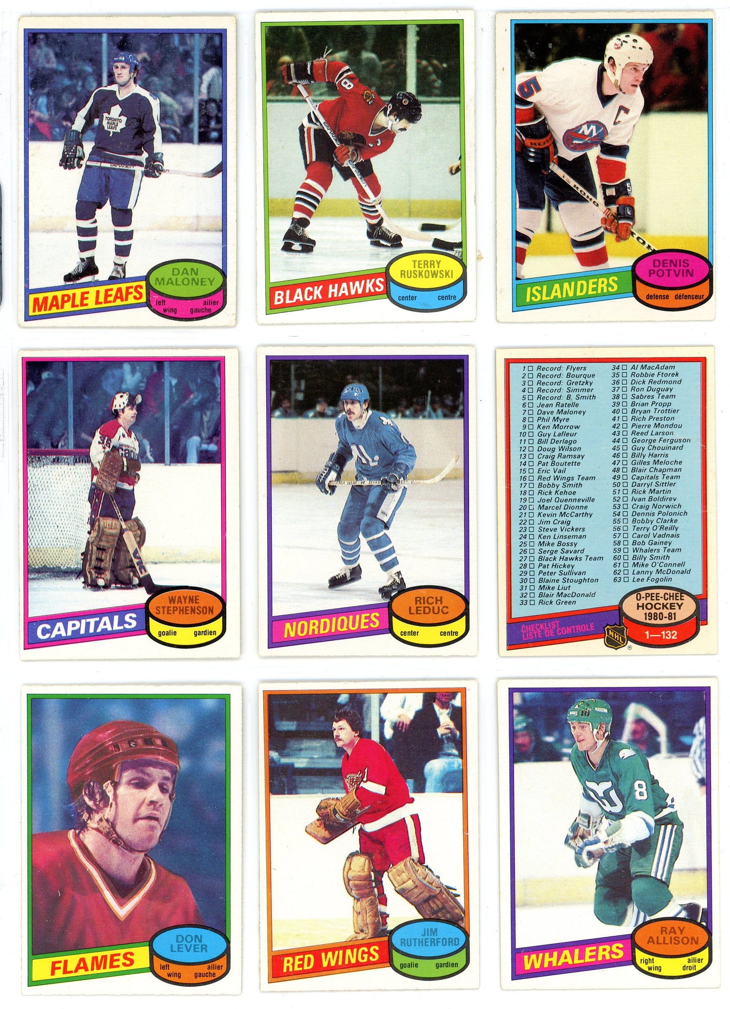 1980/81 O-Pee-Chee Hockey Complete Set (396 Cards) EX-NMT Condition