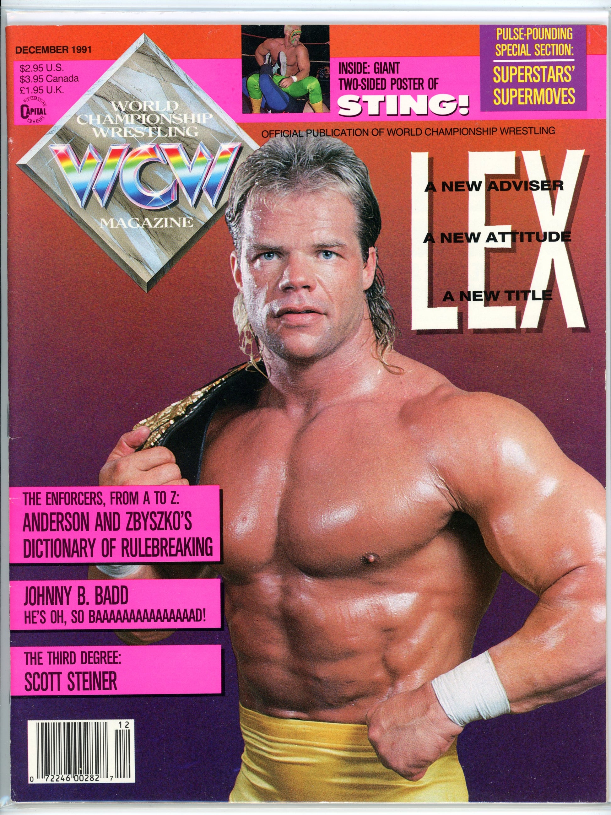 WCW Magazine Vintage Wrestling Magazine (December, 1991) Lex Luger FLIP Collectibles Shop WCW Magazine Vintage Wrestling Magazine (December, 1991) Lex Luger FLIP Collectibles Shop