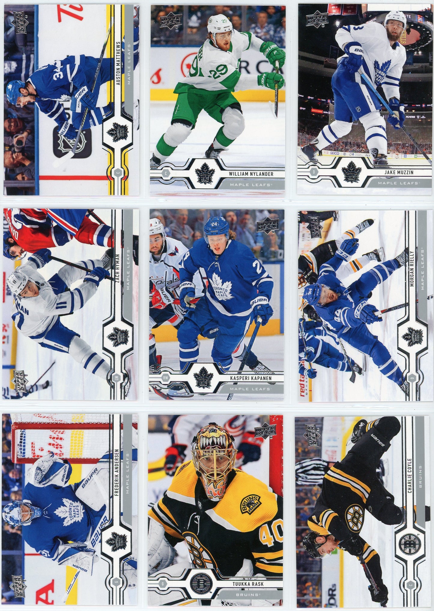 2019/20 Upper Deck NHL Hockey Card Series 1 & Series 2 Base Set (400 Cards)