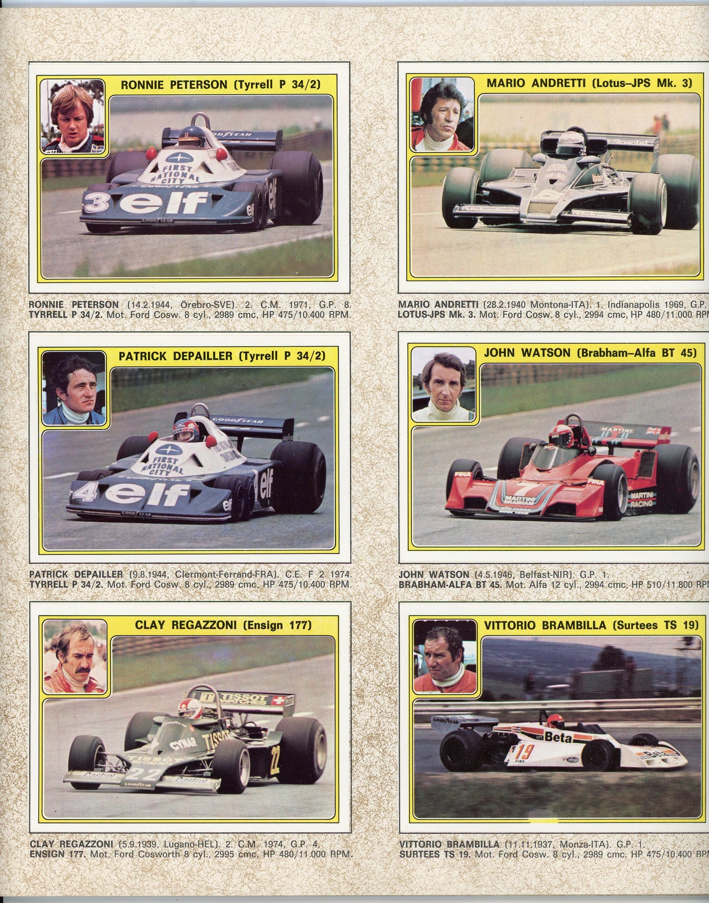 1977 Panini Figurine Super Auto Sticker Album Complete, Extremely Rare