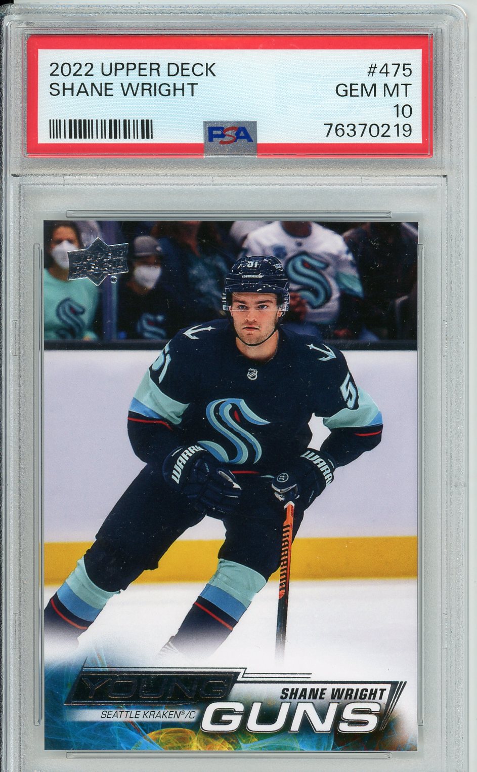 2022 Upper Deck Shane Wright #475 Graded Rookie Card PSA 10