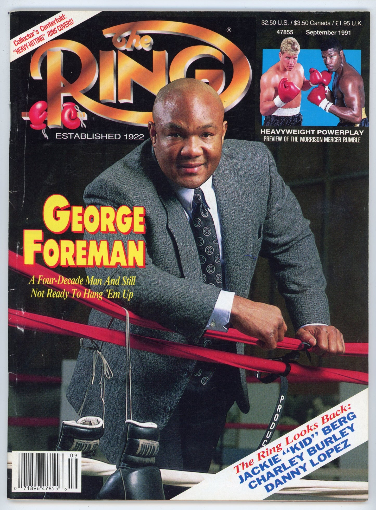 The Ring Vintage Boxing Magazine (September 1991) George Foreman Cover