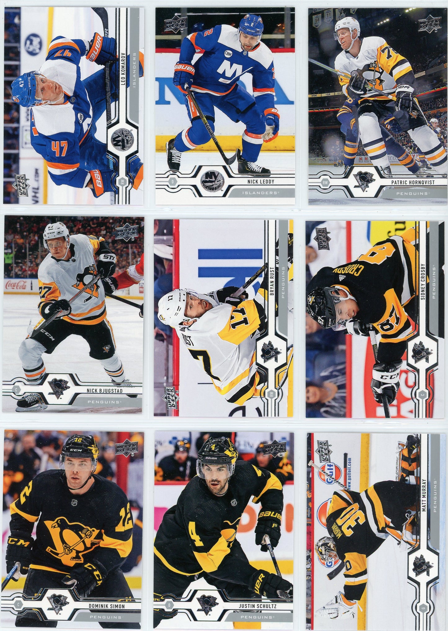 2019/20 Upper Deck NHL Hockey Card Series 1 & Series 2 Base Set (400 Cards)