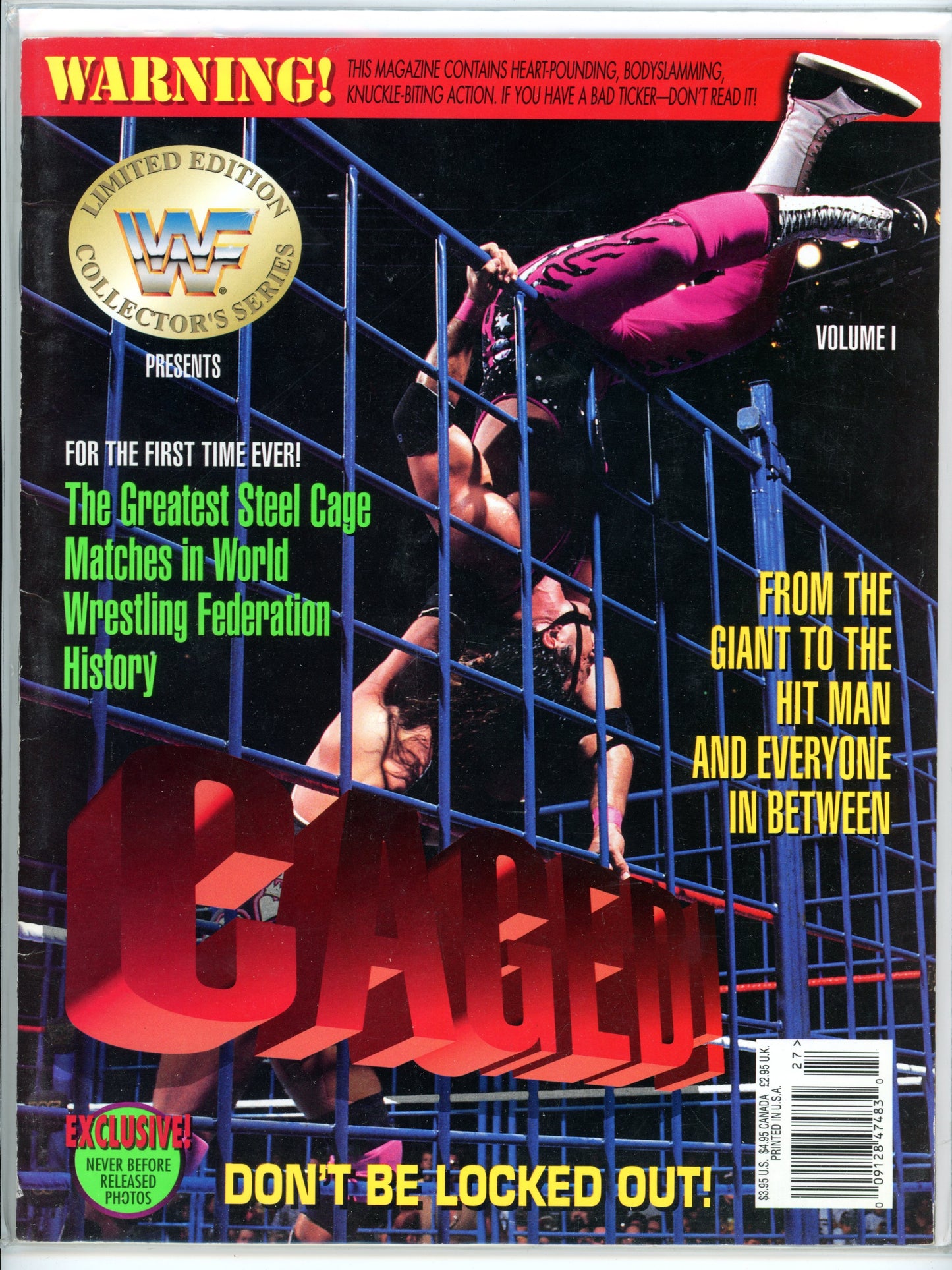 WWF Collector's Series Vintage Wrestling Magazine Vol. 1 (1994) Bret Hart