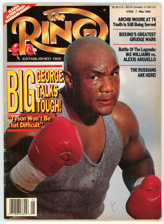The Ring Vintage Boxing Magazine (May 1990) George Foreman Cover