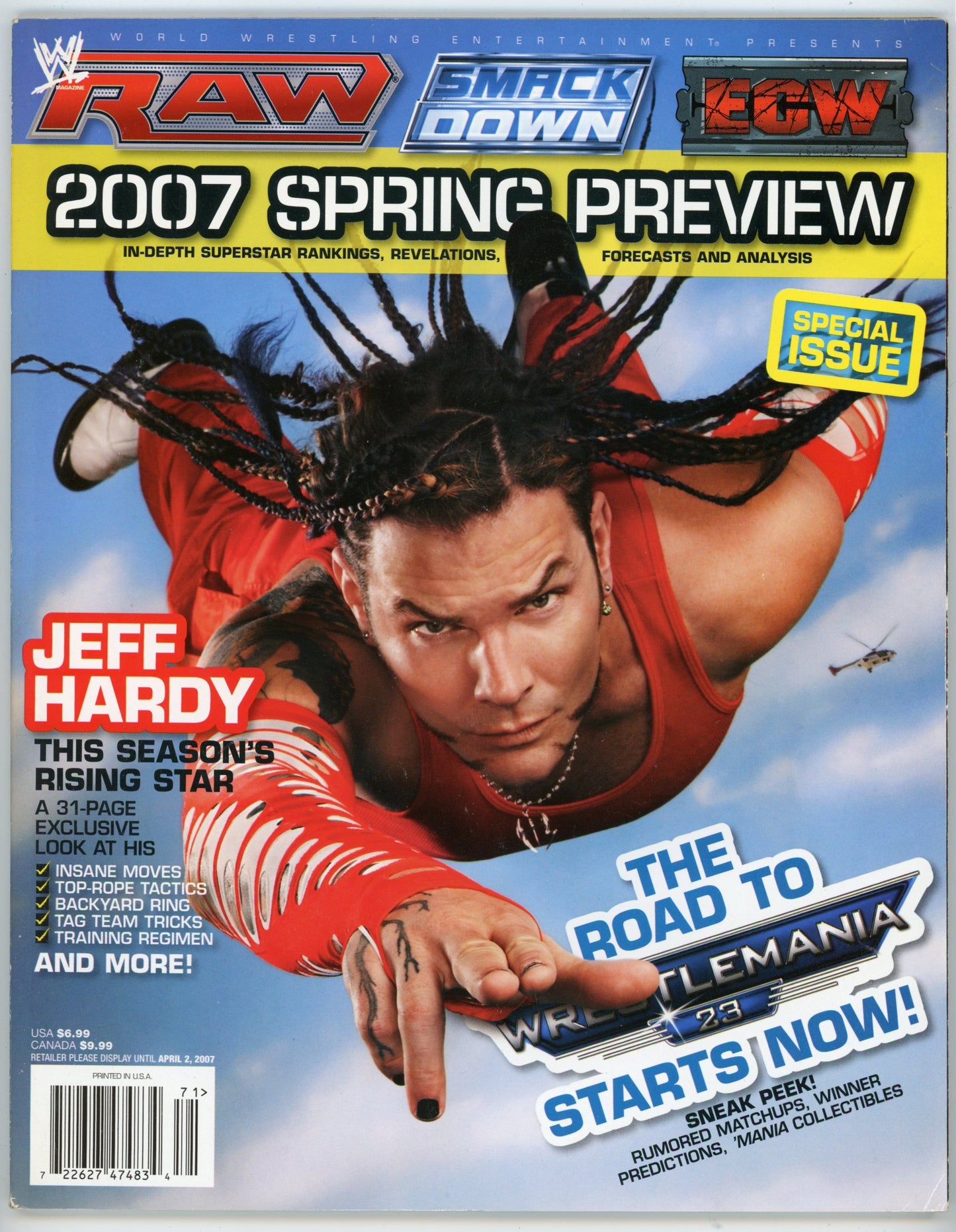 WWE Presents 2007 Spring Preview Vintage Wrestling Magazine (2007) Special Issue