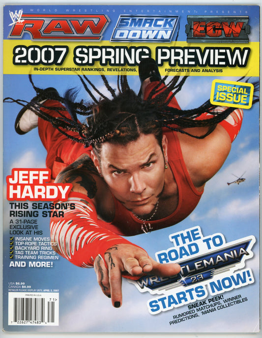 WWE Presents 2007 Spring Preview Vintage Wrestling Magazine (2007) Special Issue