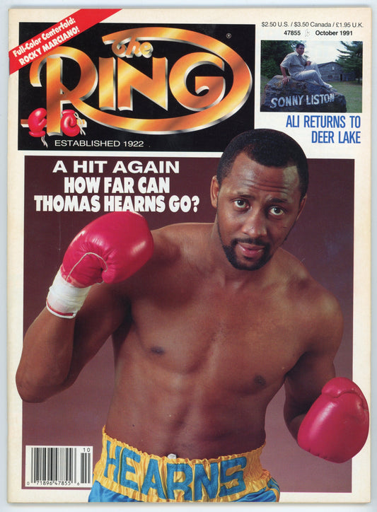 The Ring Vintage Boxing Magazine (October 1991) Thomas Hearns Cover