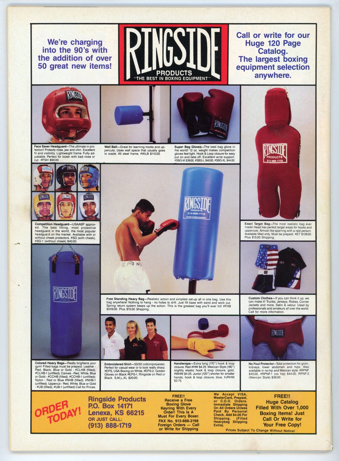 The Ring Vintage Boxing Magazine (October 1991) Thomas Hearns Cover