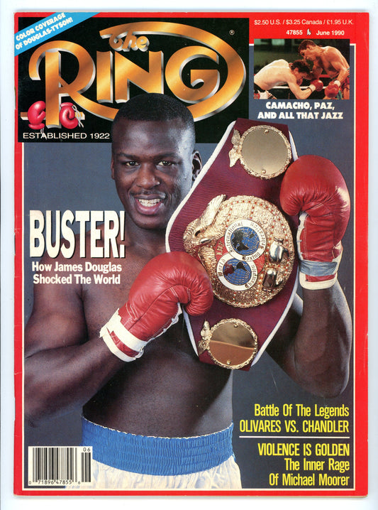 The Ring Vintage Boxing Magazine (June 1990) James Douglas Cover