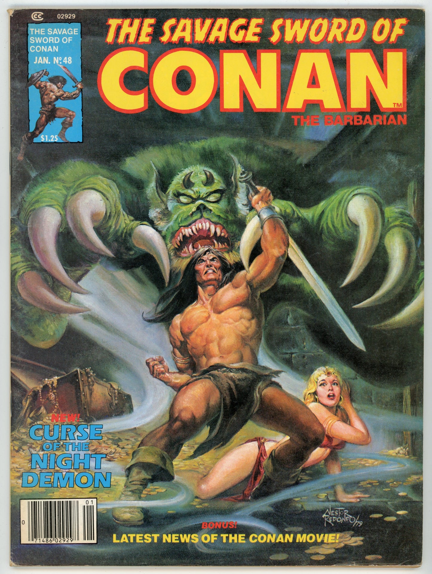 Marvel Magazine The Savage Sword of Conan the Barbarian Volume 1 No. 48 (January 1980)