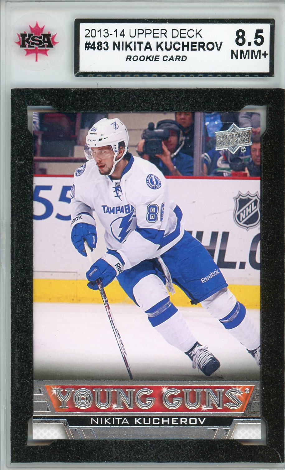 2013-14 Upper Deck Nikita Kucherov #483 Graded Rookie Card KSA 8.5