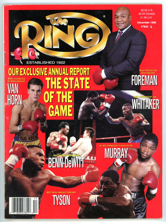 The Ring Vintage Boxing Magazine (December 1990) Annual Report Issue