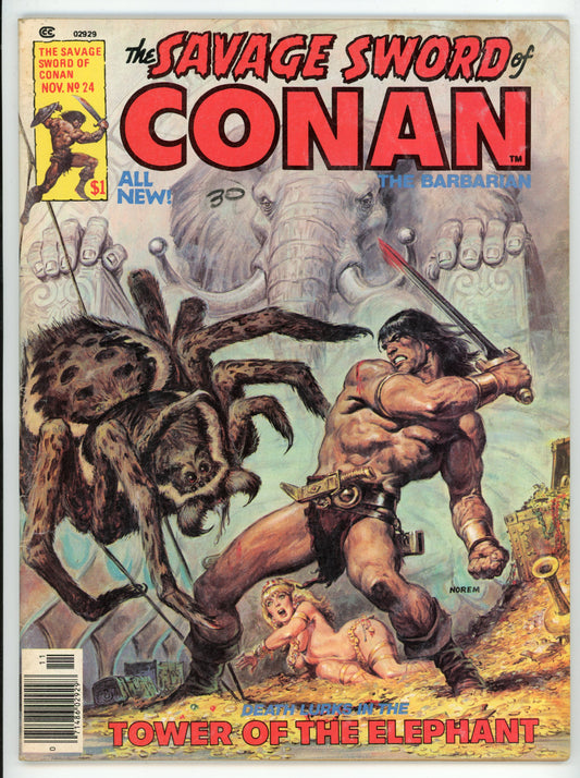 Marvel Magazine The Savage Sword of Conan the Barbarian Volume 1 No. 24 (November 1977)