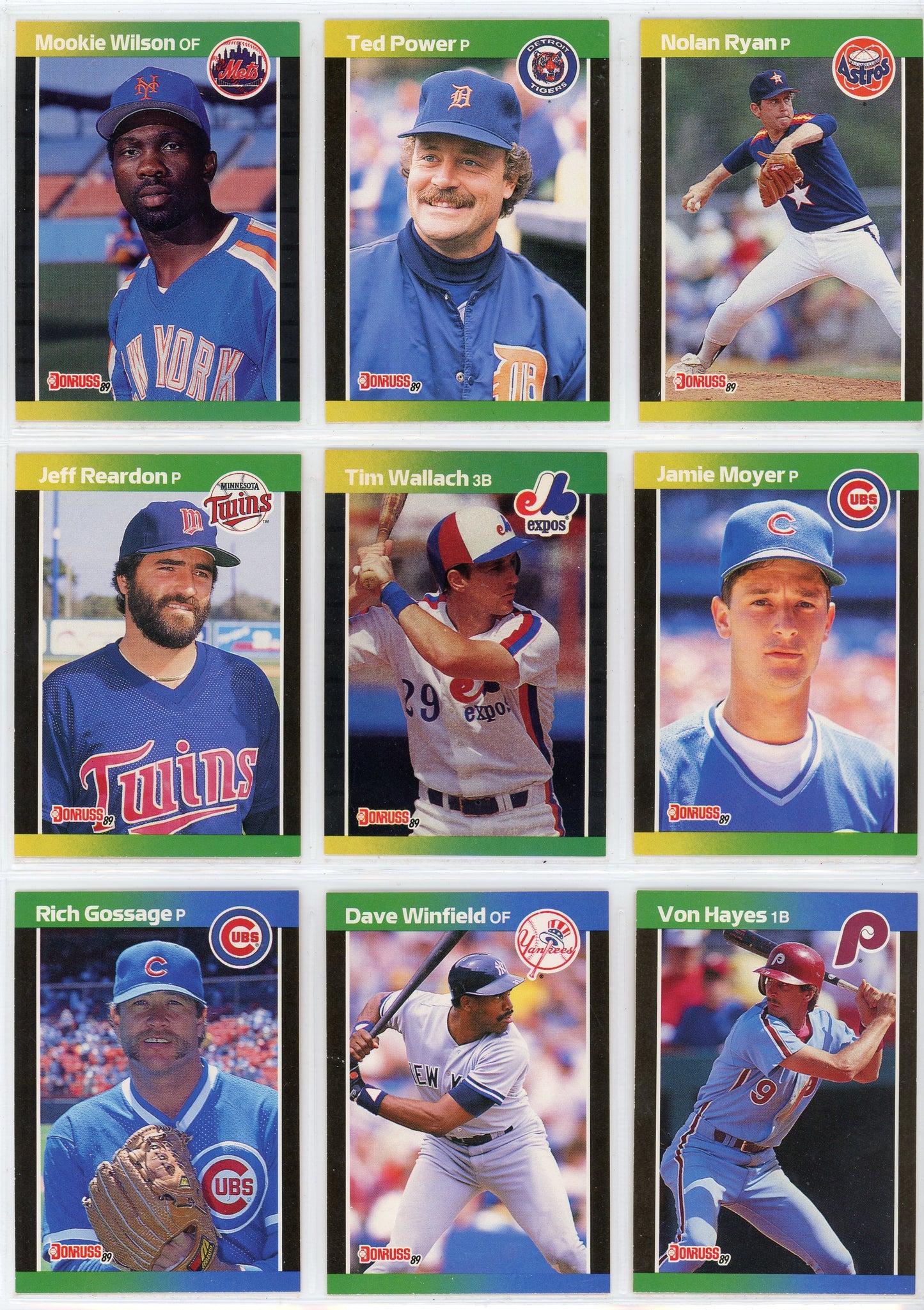 1989 Donruss MLB Baseball Complete Set (660 Cards) Griffey Jr Rookie