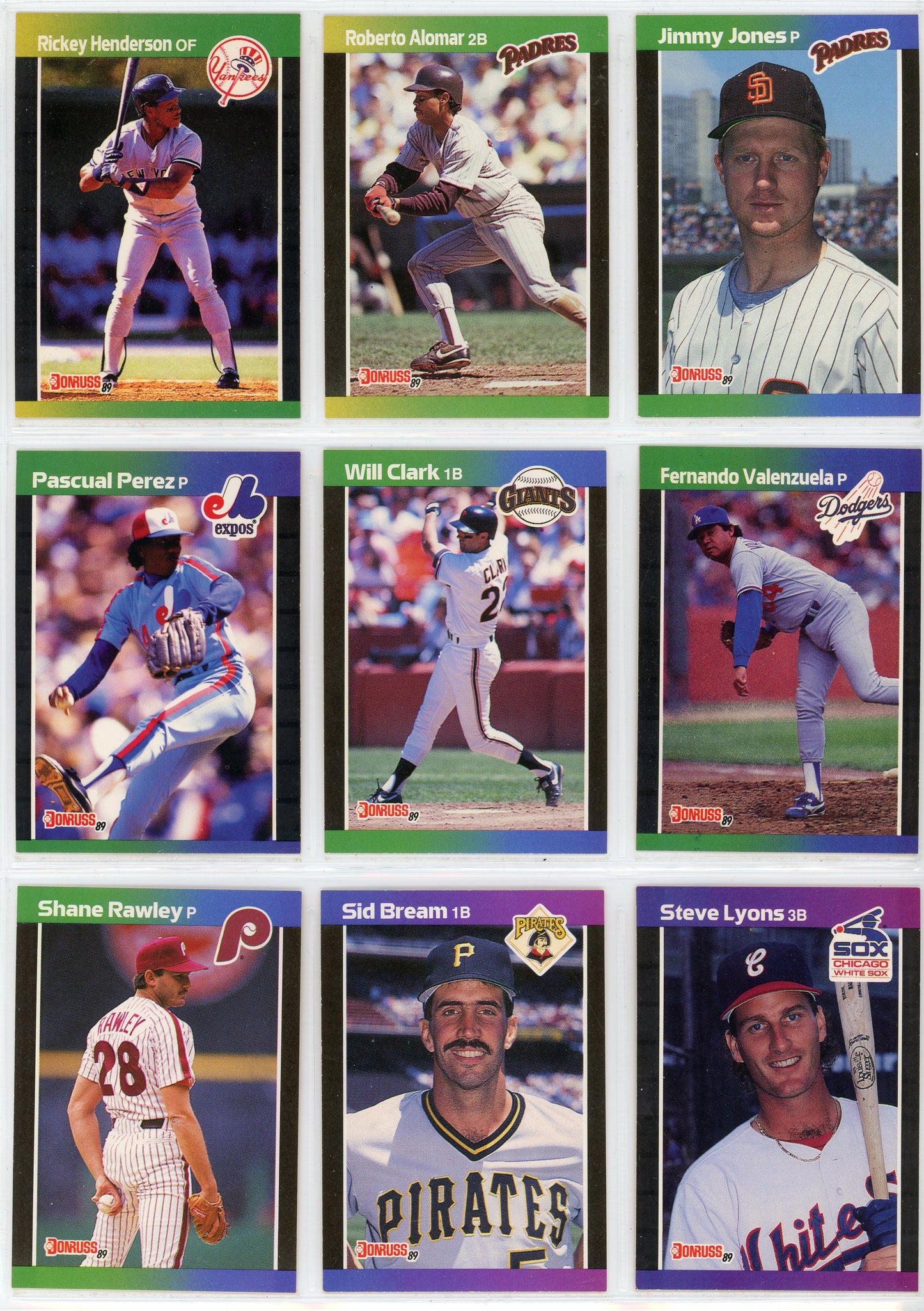 1989 Donruss MLB Baseball Complete Set (660 Cards) Griffey Jr Rookie