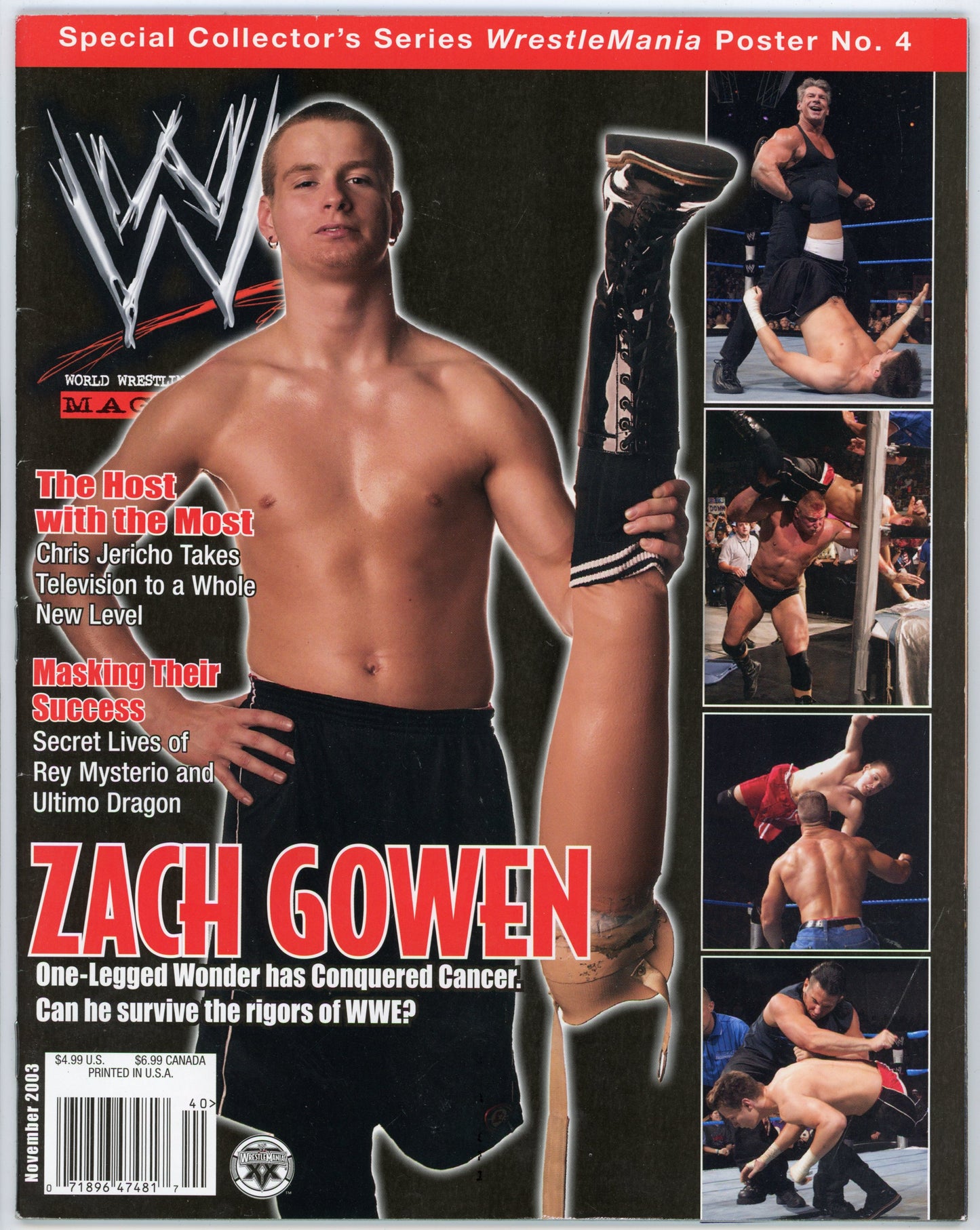 WWE Vintage Wrestling Magazine (November 2003) Zach Gowen