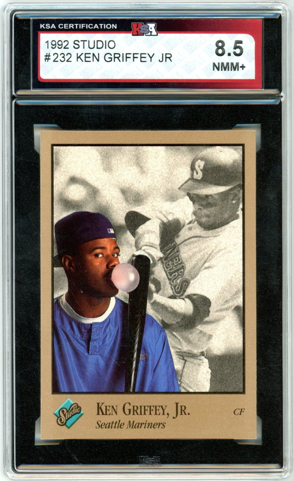 1992 Studio Ken Griffey Jr. #232 Graded Baseball Card KSA 8.5