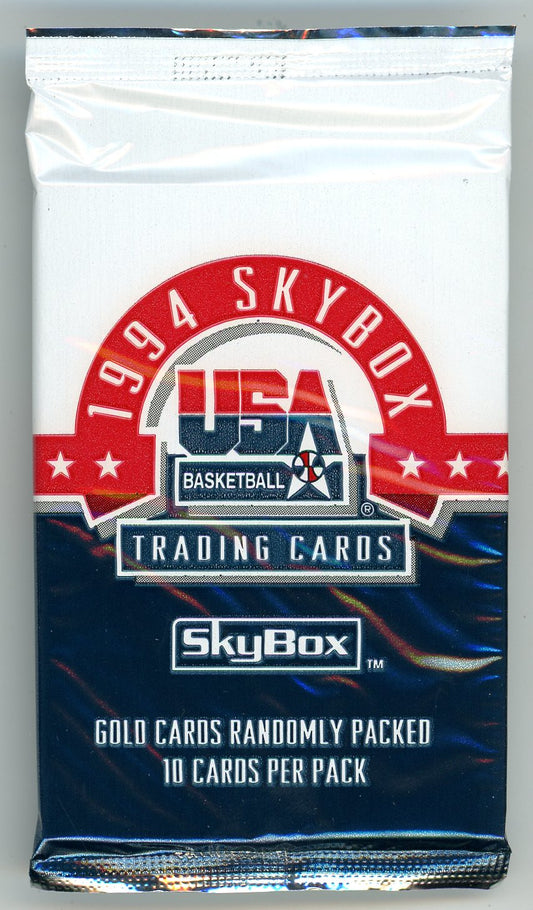 1994 Skybox USA Basketball Hobby Wax Pack (10 Cards)