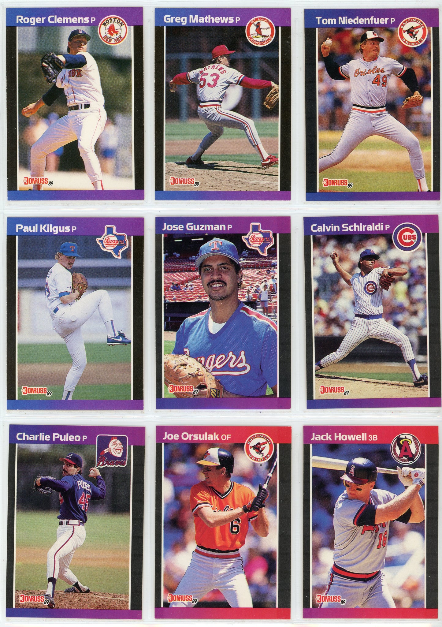 1989 Donruss MLB Baseball Complete Set (660 Cards) Griffey Jr Rookie