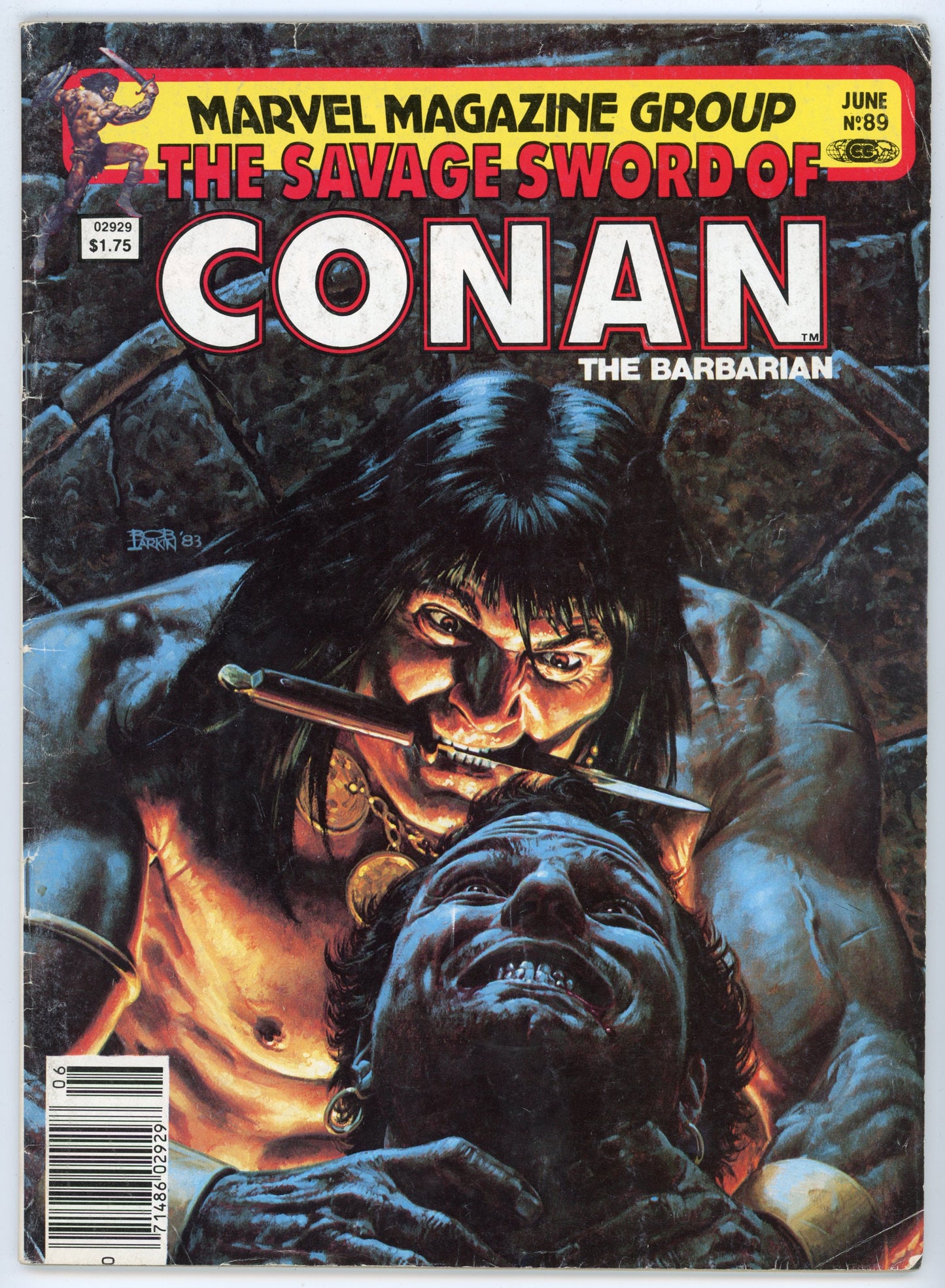 Marvel Magazine The Savage Sword of Conan the Barbarian Volume 1 No. 89 (June 1983)