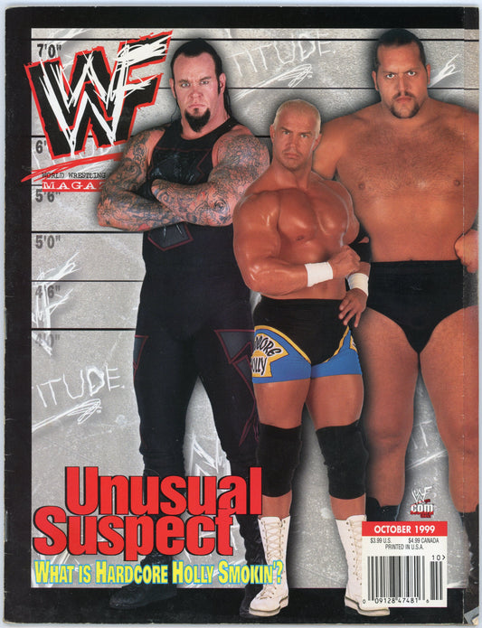 WWE WWF Vintage Wrestling Magazine (October 1999) Hardcore Holly Cover
