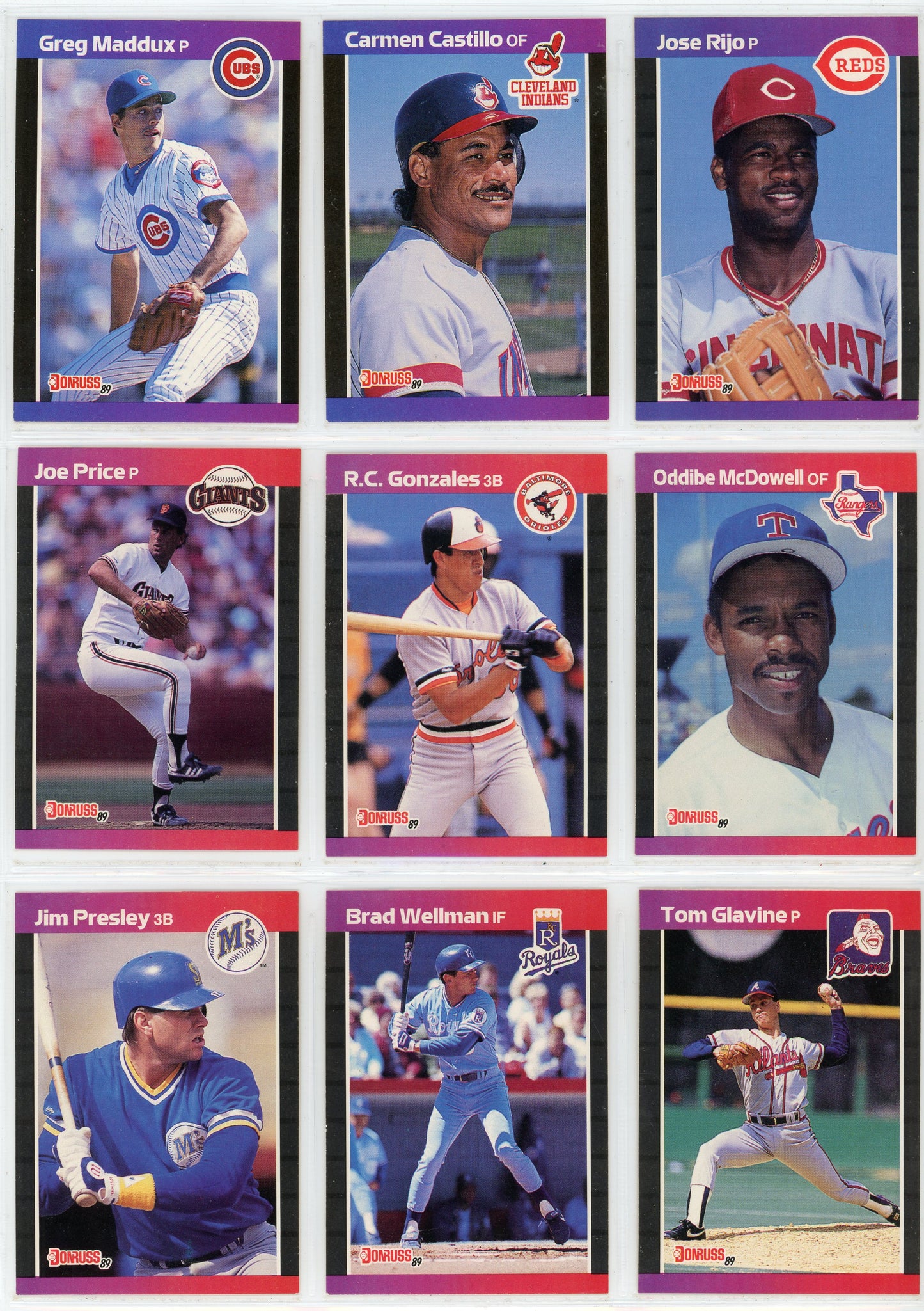 1989 Donruss MLB Baseball Complete Set (660 Cards) Griffey Jr Rookie